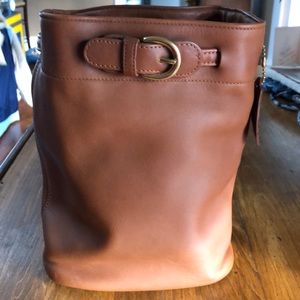 Coach leather backpack
